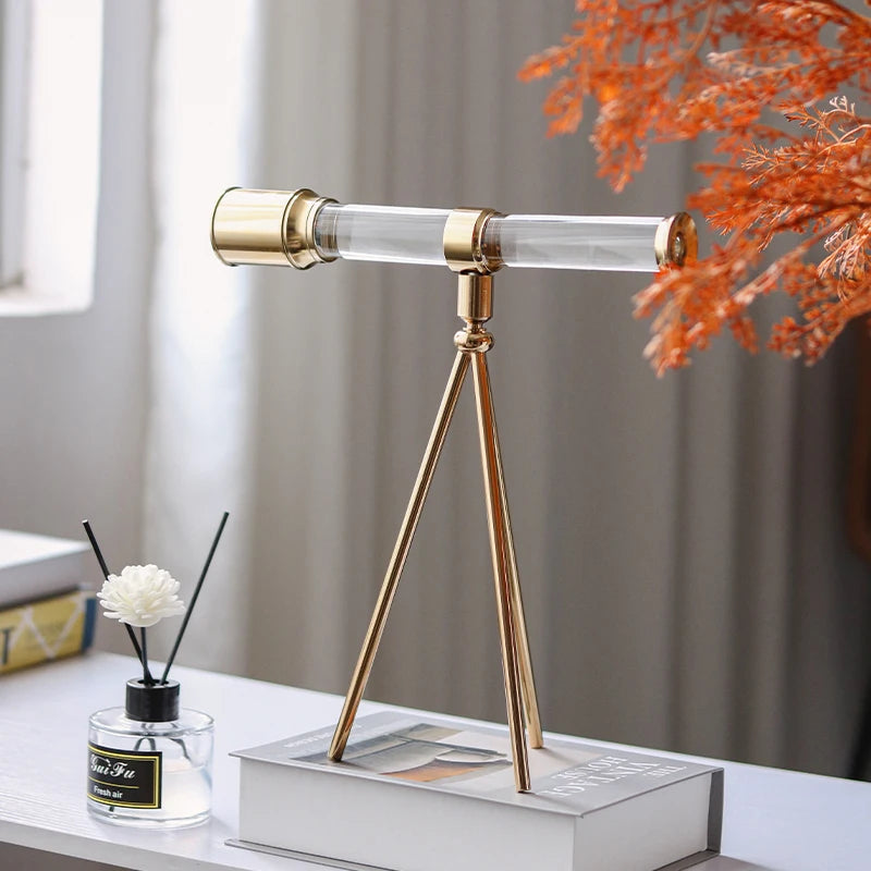 Inttox-Ornement Télescope en Cristal Style Nordique Européen ✨🔭