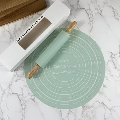 Inttox- 🍪 Tapis de Pâte avec Échelle 📏 – Ensemble 2 Pièces