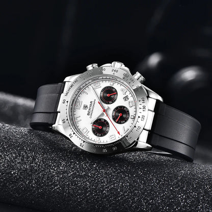 ⌚ BENYAR – Montre de Sport Homme 🏅 | Acier Inoxydable 🔩 | Quartz Chronographe ⏱️ | Étanche 3 ATM 💧 | Marque Supérieure ⭐ | Style Mode 👔