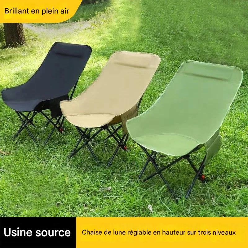 Inttox-🌙🪑  Chaise Pliante Moon Portable