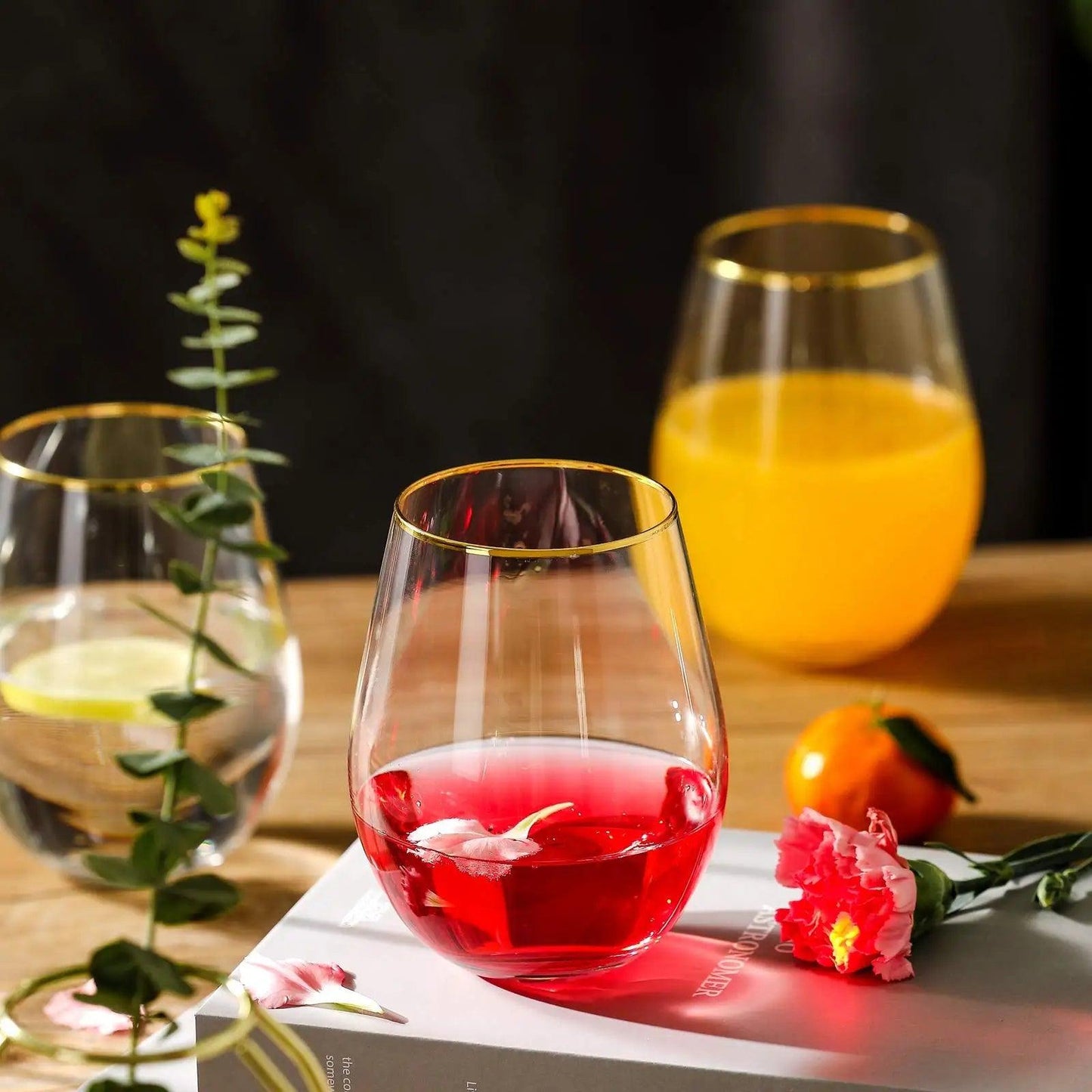 Inttox-Verre à jus artisanal – Ensemble de 6 pièces