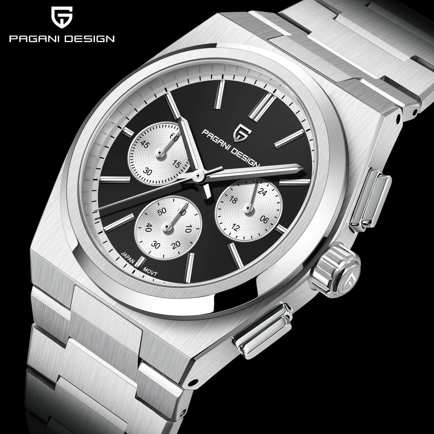 ⌚ PAGANI DESIGN 💼 Montre Homme Quartz Chronographe 🔥 Style Business – Montre de Luxe Haut de Gamme pour Hommes Élégants