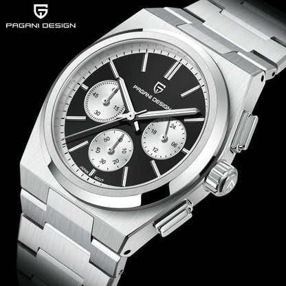 ⌚ PAGANI DESIGN 💼 Montre Homme Quartz Chronographe 🔥 Style Business – Montre de Luxe Haut de Gamme pour Hommes Élégants