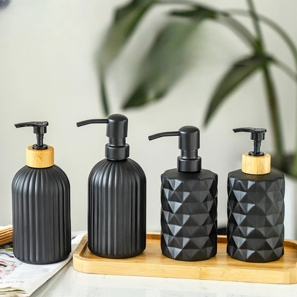 Inttox-Set de 2 Bouteilles de Luxe et avec plateau bambou
