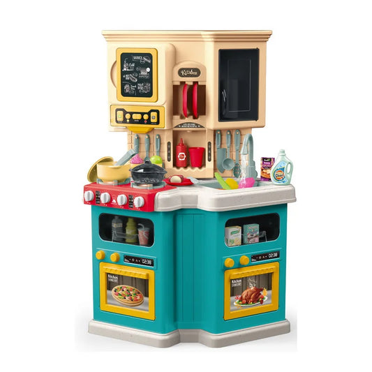 Inttox-Grande Cuisine Éducative Double Face pour Enfants 🍲🎵