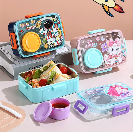 Inttox-🍱💖 Boîte à lunch mignonne en acier inoxydable