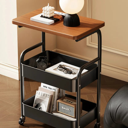 Inttox-🛒✨ Chariot de Rangement Ultra Fin & Moderne – Étanche & Antirouille 🧼🧺