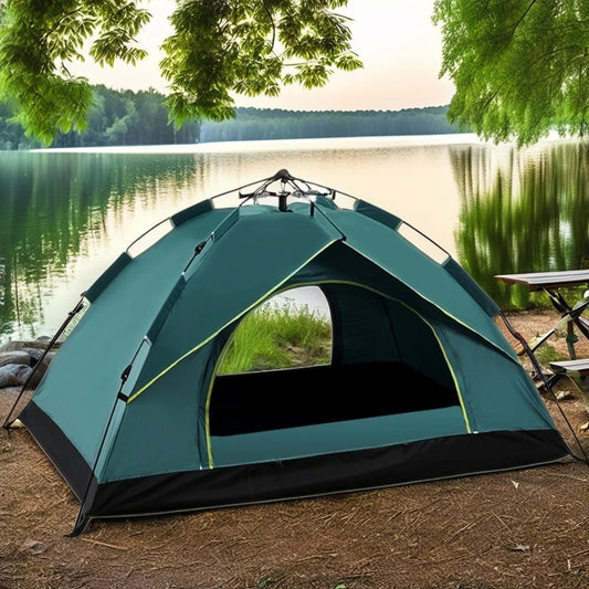 Inttox-⛺🏕️ Grande Tente de Camping Familiale de Luxe – Étanche & Automatique pour 4 Personnes 🌧️