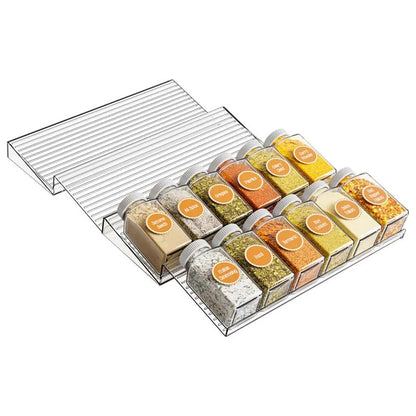 Inttox-🧂📦 Étagère à Épices Extensible 4 Niveaux