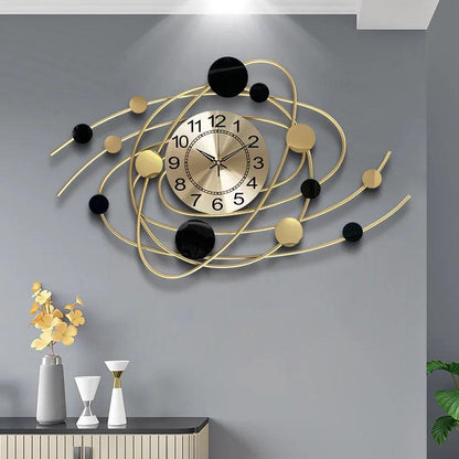 Inttox-Grande Horloge Murale en Métal de 73x44cm - Inttox