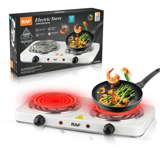 Inttox-Cuisinière à Induction Double RAF – 5 Vitesses, Multi-Usage, Sans Gaz