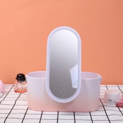 Inttox-Boîte de Maquillage Portable avec Miroir Lumineux LED - Inttox