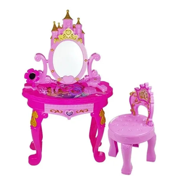 Inttox-Coiffeuse Rose – Ensemble Complet pour Petite Princesse 🌸✨