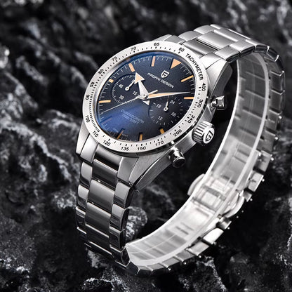 ⌚ PAGANI DESIGN – Montre de Luxe Rétro 🕰️ pour Homme | Chronographe Sport 🏁 | Mouvement Quartz & Verre Saphir 💎 | Étanche 100M 🌊 – Nouvelle Collection