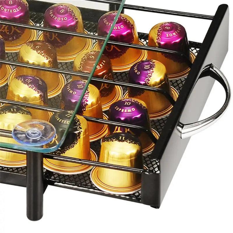 Inttox-Porte-Capsules de Café Nespresso, Support de Rangement Pratique