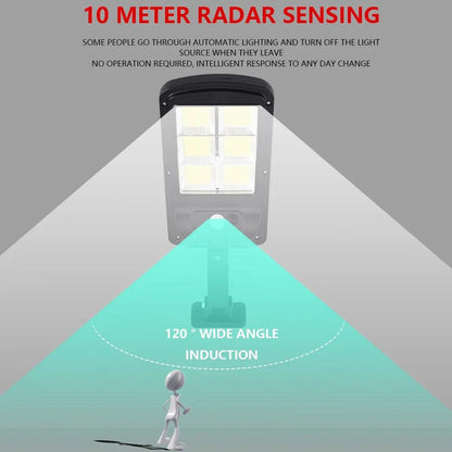 Inttox-Lampadaire solaire extérieur à LED – Éclairage solaire sur poteau