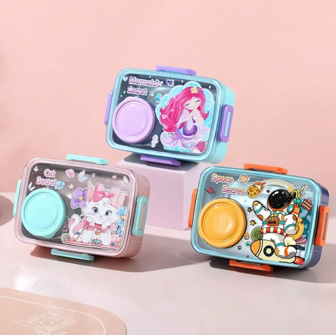 Inttox-🍱💖 Boîte à lunch mignonne en acier inoxydable