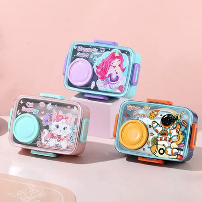 Inttox-🍱💖 Boîte à lunch mignonne en acier inoxydable