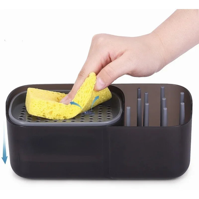 Inttox-🧴 Distributeur de Savon de Cuisine Multifonction 🧽💧