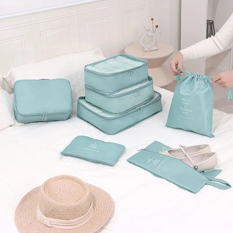 Inttox-🎒🧳 Ensemble de 7 Sacs de Voyage – Organisation Totale pour Vos Bagages ✈️💼
