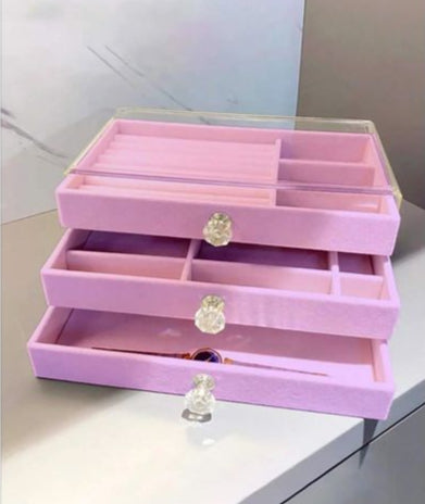 Inttox-Organisateur de Bijoux en Acrylique pour Boucles d'Oreilles, Colliers et Accessoires