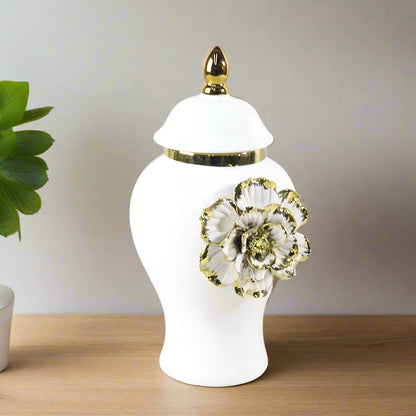 Inttox-🌹🏺 Vase Gingembre Européen de Luxe avec Rose  🌟