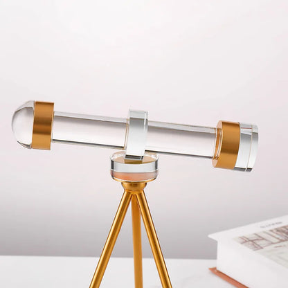 Inttox-Jumelles en Cristal – Ornement de Décoration Astronomique Élégant pour Salon, Chambre ou Bureau