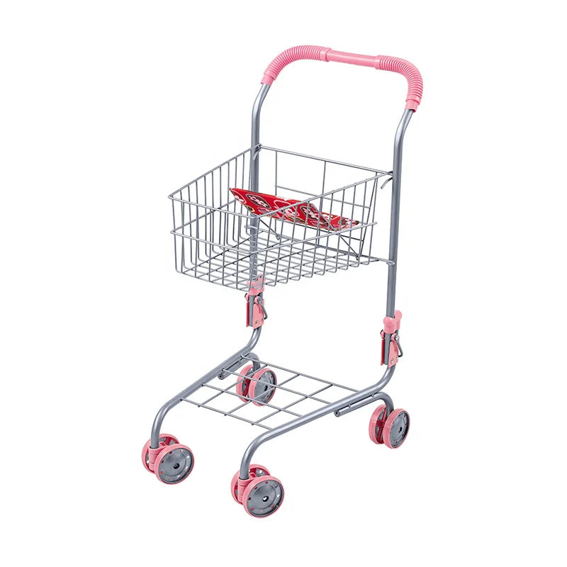Inttox-Mini Chariot de Supermarché en Métal pour Enfants 🛍️
