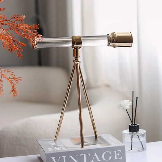 Inttox-Ornement Télescope en Cristal Style Nordique Européen ✨🔭
