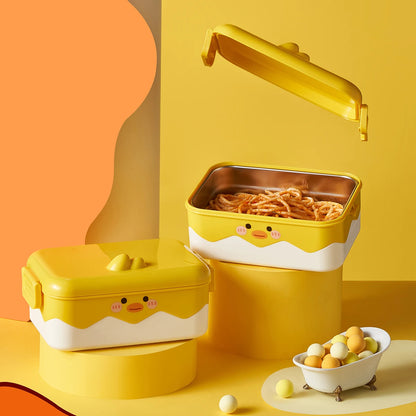 Inttox-🦆 Boîte à lunch "Petit Canard Jaune" – 1000 ml