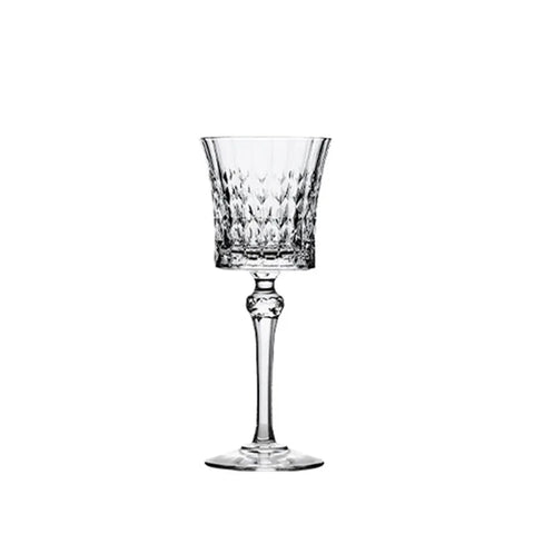 Inttox-Ensemble de 6 verres en cristal sans plomb – Design vintage en relief diamant pour eau et jus, parfait pour événements et mariages