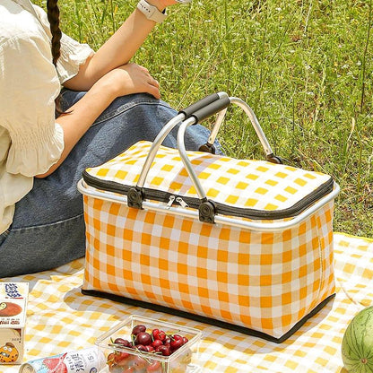 Inttox-Sac à lunch isolé avec couvercle, boîte de rangement pour camping