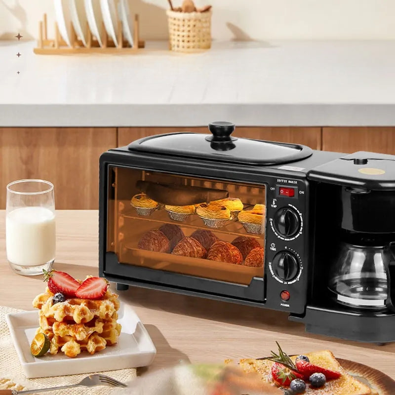 Inttox-🍞☕ KENWOOD Machine à Petit-Déjeuner Multifonction 3 en 1 🍳