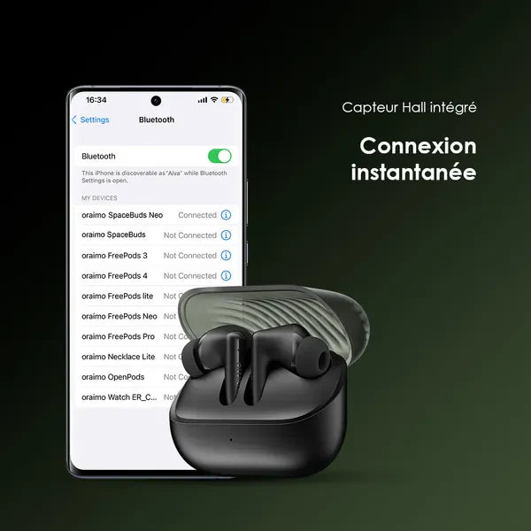 oraimo SpaceBuds Neo Véritables écouteurs spatiaux sans fil