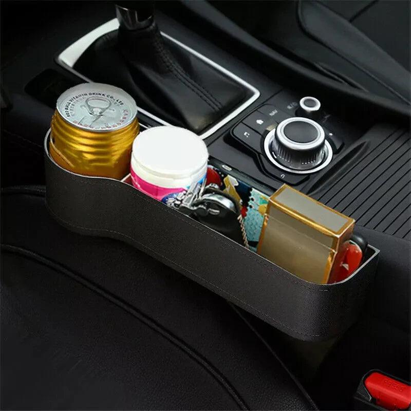 Inttox-boîte de rangement pour siège de voiture, poche fendue, accessoires automobiles (lot de 2 pièces)