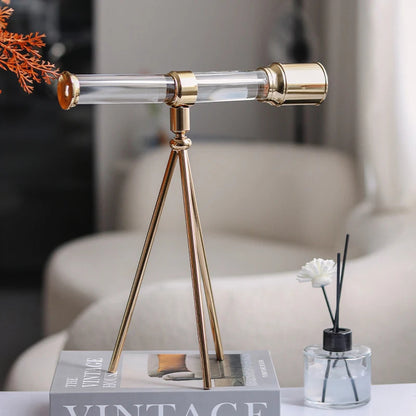 Inttox-Ornement Télescope en Cristal Style Nordique Européen ✨🔭