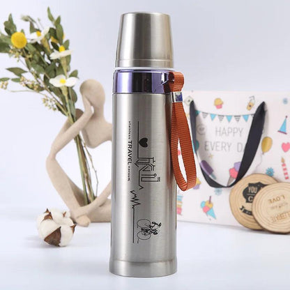 Inttox-Thermos Alimentaire Portable à Double Couche en Acier Inoxydable - Inttox