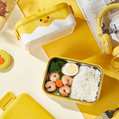 Inttox-🦆 Boîte à lunch "Petit Canard Jaune" – 1000 ml