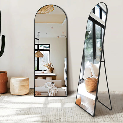 Inttox-🪞✨ Miroir Pleine Longueur avec Cadre en Aluminium
