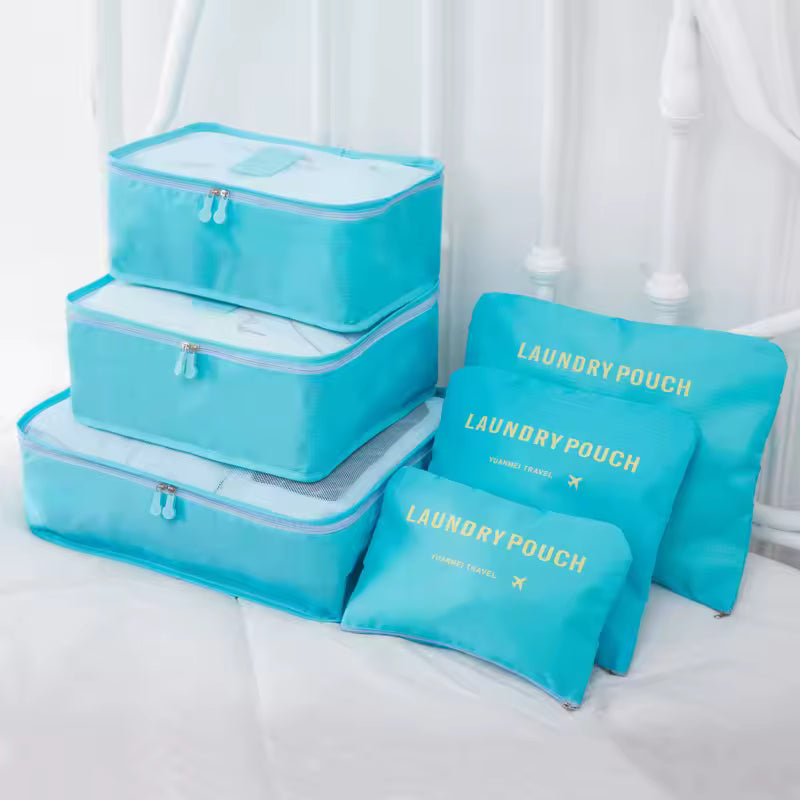 Inttox-Ensemble de Sacs de Rangement de Voyage 6 Pièces