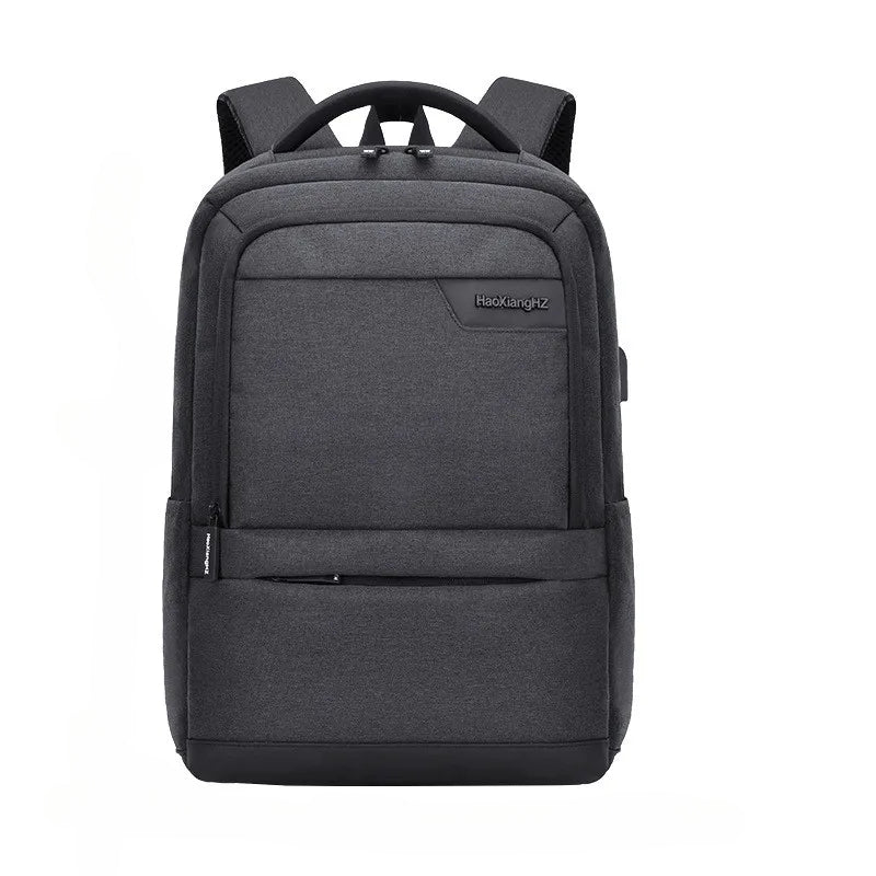 Inttox-Sac à Dos de Voyage Étanche avec Chargeur USB Intégré pour  Ordinateur Portable Noir