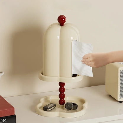 Inttox-Boîte à Mouchoirs Rétro Française 🇫🇷 | Design Café Chic ☕ | Organisateur Papier de Luxe ✨