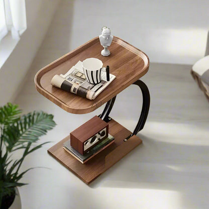 Inttox-🪑✨ Petite Table d'Angle Mobile de Luxe – Élégance Fonctionnelle 🛋️📦
