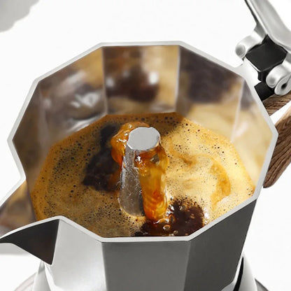 Inttox-Cafetière Moka Classique, Facile à Utiliser et Nettoyer, 6 Tasses