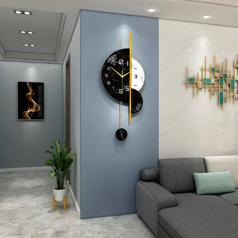 Inttox-Horloge Murale de Mode Créative Moderne Minimaliste - Inttox