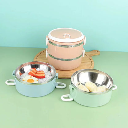 Inttox-🍱 Boîte à Lunch Thermique en Acier Inoxydable ✨
