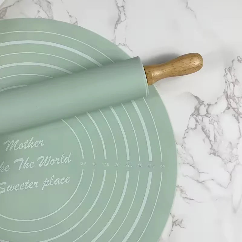 Inttox- 🍪 Tapis de Pâte avec Échelle 📏 – Ensemble 2 Pièces