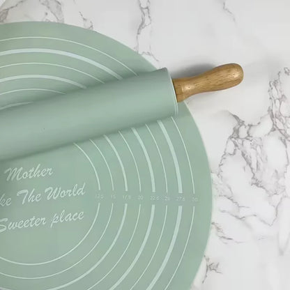 Inttox- 🍪 Tapis de Pâte avec Échelle 📏 – Ensemble 2 Pièces