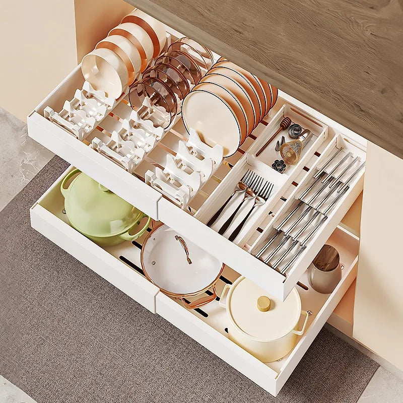 Inttox-Armoire Nervurée T1 pour Organisation et Rangement de Cuisine