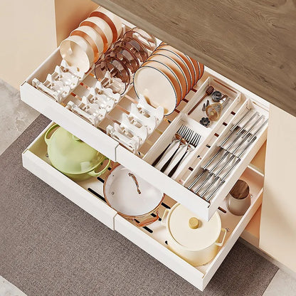 Inttox-Armoire Nervurée T1 pour Organisation et Rangement de Cuisine